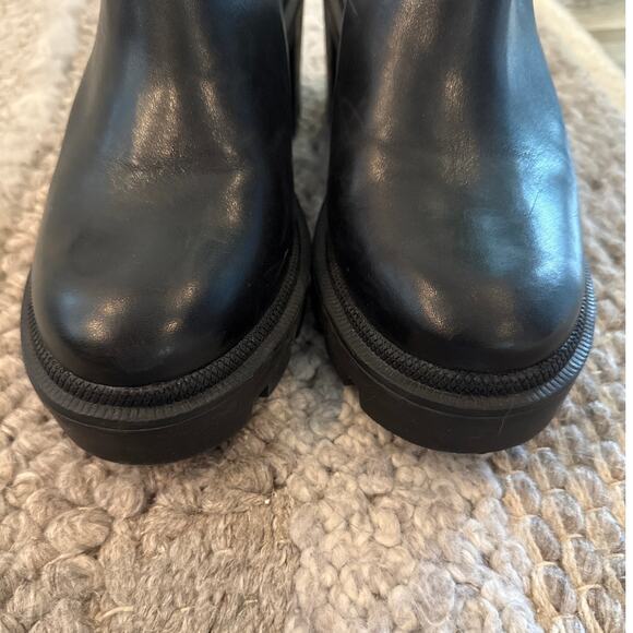 Gianna‎ Bini GB End-Game Leather Platform Lug Mules Size 9.5 Chunky Clogs Y2K - Picture 4 of 9